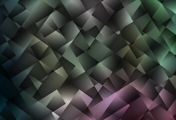 Obraz premium Dark Pink, Green vector background with rectangles.