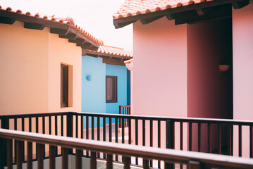 Colorful modern houses