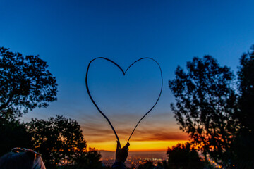 Silhouette heart