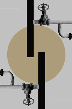 Gas Pipes With A Valves