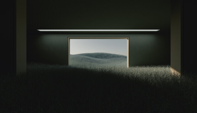 Abandoned minimal house