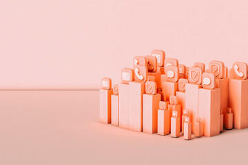 group of Phone apps including a generic security app