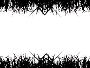 Dried straw patern on white for background.