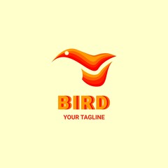 simple bird logo design