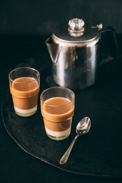 Food: Cortado leche, spanish coffee