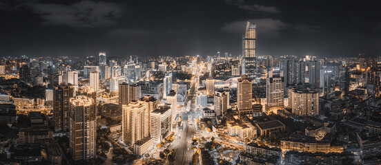 artial view of kunming skyline