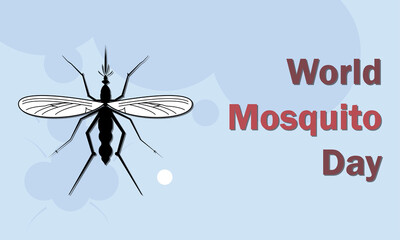 Vector Illustration, World Mosquito Day Theme, perfect for backgrounds, banners, posters and more