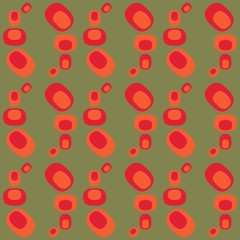 Rounded abstract seamless pattern - accent for any surfaces.