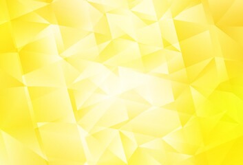 Light Yellow vector texture with triangular style.