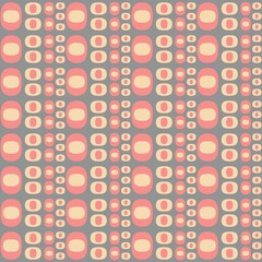 Rounded abstract seamless pattern - accent for any surfaces.