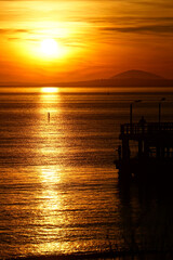 Fototapeta premium sunset over the sea