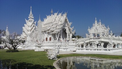 Wat Rong Khun white temple Chang Rai Thailand