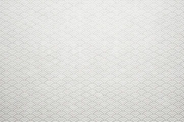 Washi paper texture background with silver wave pattern. Japanese handmade paper texture with traditional Japanese pattern