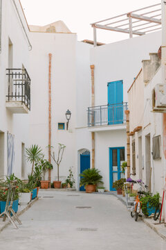Characteristic alley in Marettimo