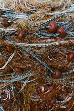 Brown fish net
