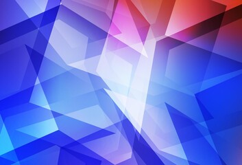 Obraz premium Light Blue, Red vector polygonal template.
