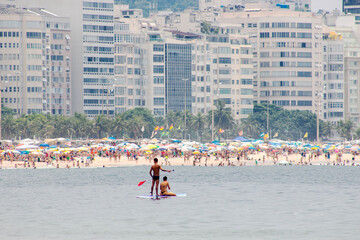 Copacabana beach in Rio de Janeiro, Brasil