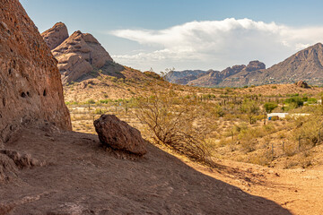 Hole in the Rock is a geological formation at Papagp Park located in Phoenix and Tempe, Arizona.
