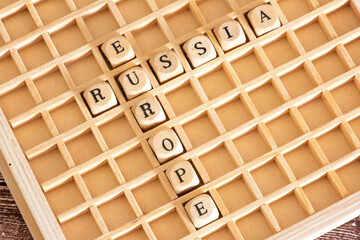 Verbindung zwischen Europa und Russland