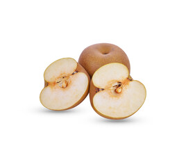 Snow Pear on white background