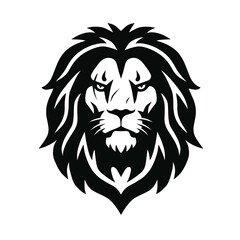 Lion Head Scar Logo Vector Illustration Mascot Design 