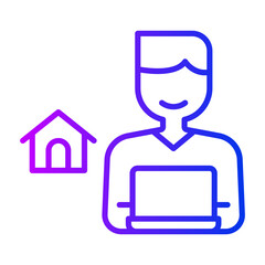 Work from home icon