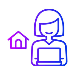 Work from home icon