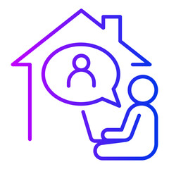 Work from home icon