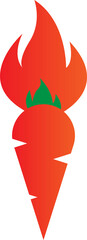  fiery carrot logo