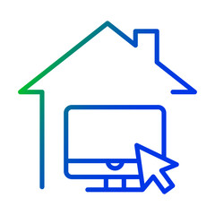Work from home icon