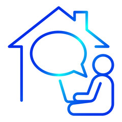 Work from home icon