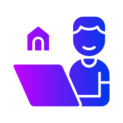 Work from home icon