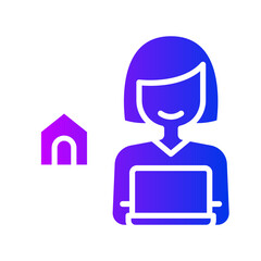 Work from home icon