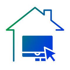 Work from home icon