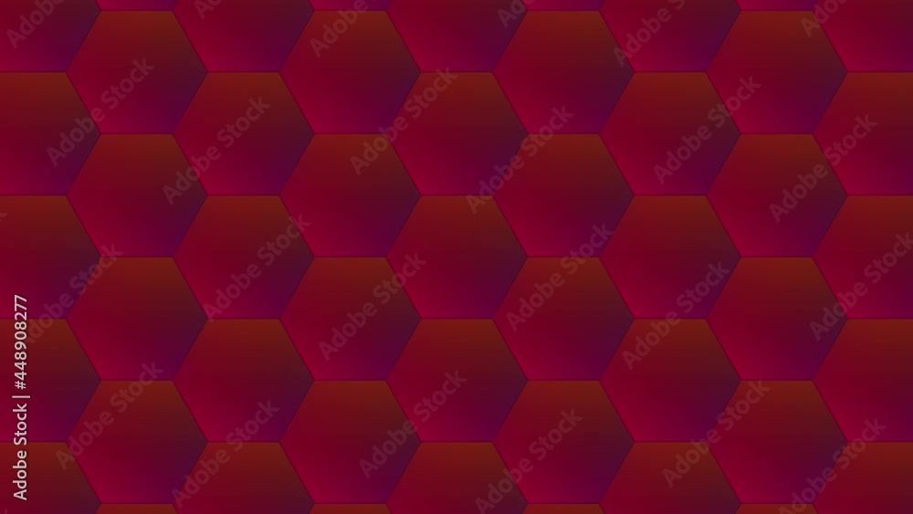 Aufkleber geometric honeycomb with 3d render structure. decorative hexagon in futuristic lines with simple orn