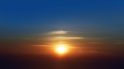 beautiful landscape of sunset sky background