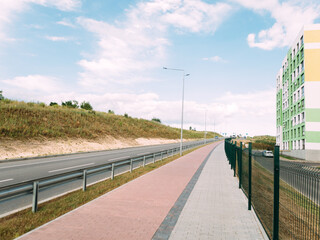 Obraz premium Bike Lane. Bike path in the park