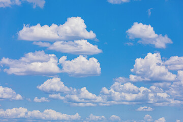 爽やかな青い空と雲・夏の空