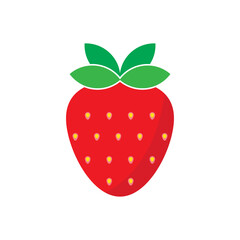 Garden strawberry icon design isolated on white background