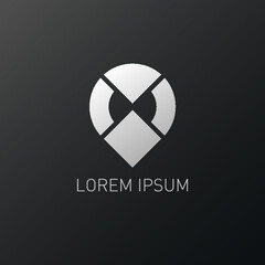 corporate location logo design