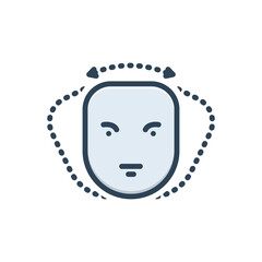 Color illustration icon for nod 