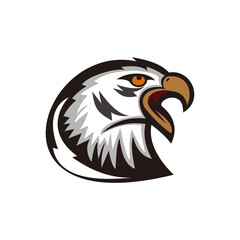 Head of eagle illustration vector