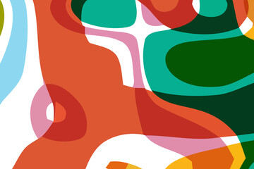 Colorful dynamic background. Abstract vector.Digital curve design. 2D rendering digital illustration.