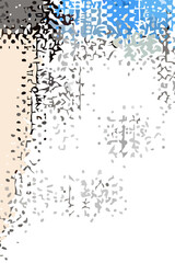 Fototapeta premium Brown and white background. Abstract vector. Modern geometric design. 2D rendering digital illustration.