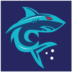 shark illustration. shark logo ,art, 
shark line art colours vector. graphic vector.