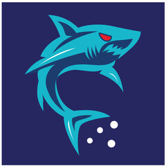 shark illustration. shark logo ,art, 
shark line art colours vector. graphic vector.