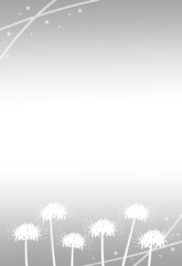 Obraz premium ヒガンバナの喪中葉書