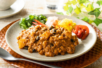 ピリッとスパイシーなキーマカレー