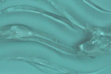 Greenish waves of gel product