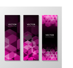 corporate banner design with hexagon